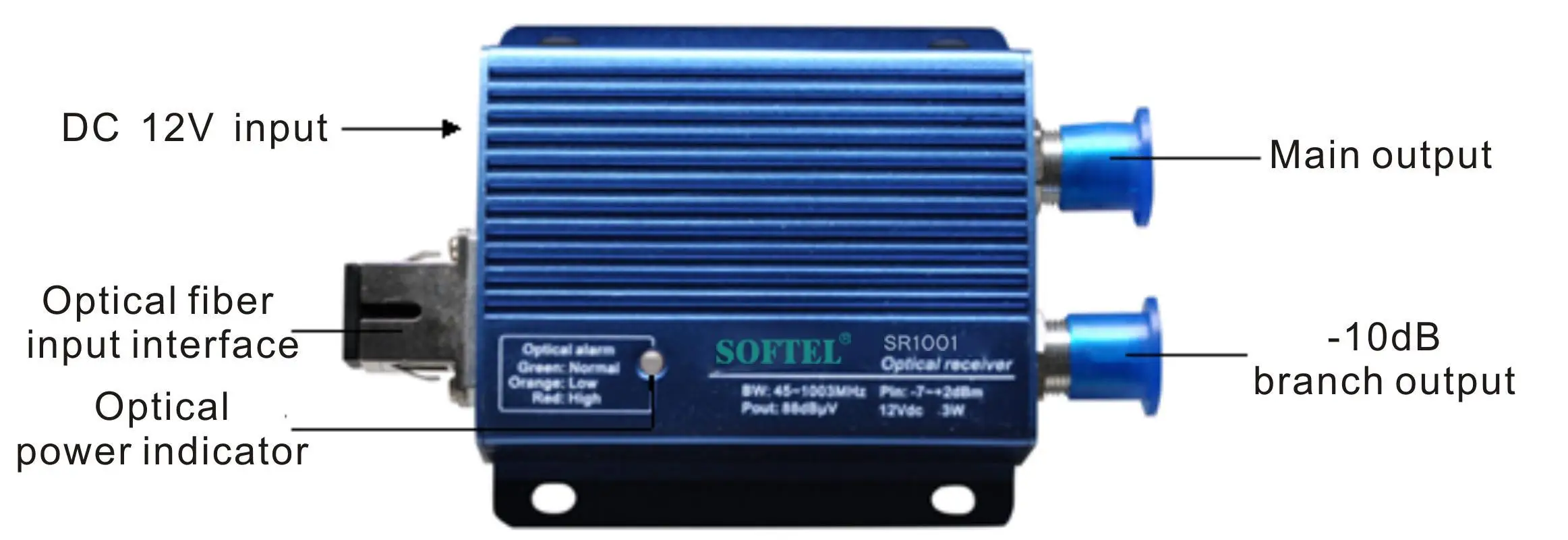 Sr1001 Small Shell Mini Optical Receiver/node For Residential Area And