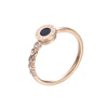 15117 Xuping trendy ladies jewelry simple design roman numerals style rose gold finger ring