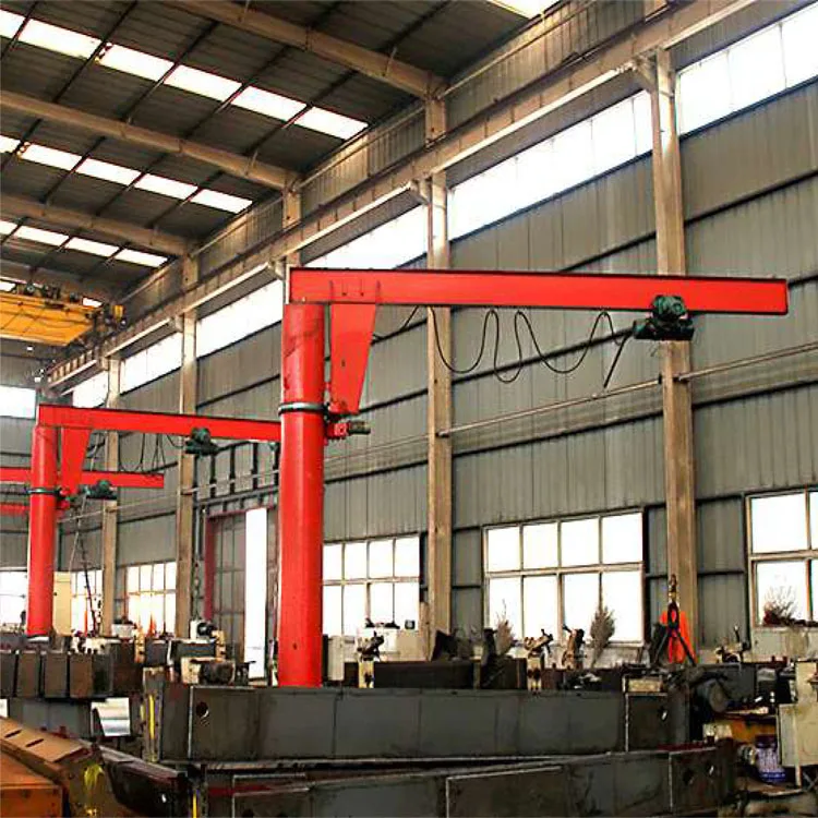 cantilever swinging arms 360 degree rotating 0.5 t mini electric jib crane