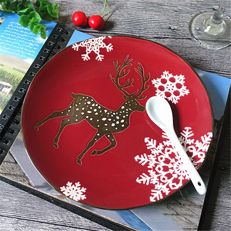 Zogift Creative Kids Cute Animal Print Dinnerware Children Ceramic