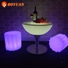 romantic lover illuminate plastic led coffee table with stainless steel shelf