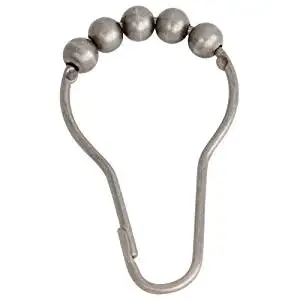 Kingston Brass SRCR128 Roller Ball Shower Curtain Rings, Satin Nickel