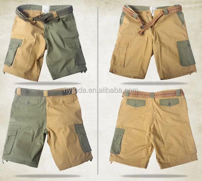 Men Cargo Shorts 100% cotton short pants (3).jpg
