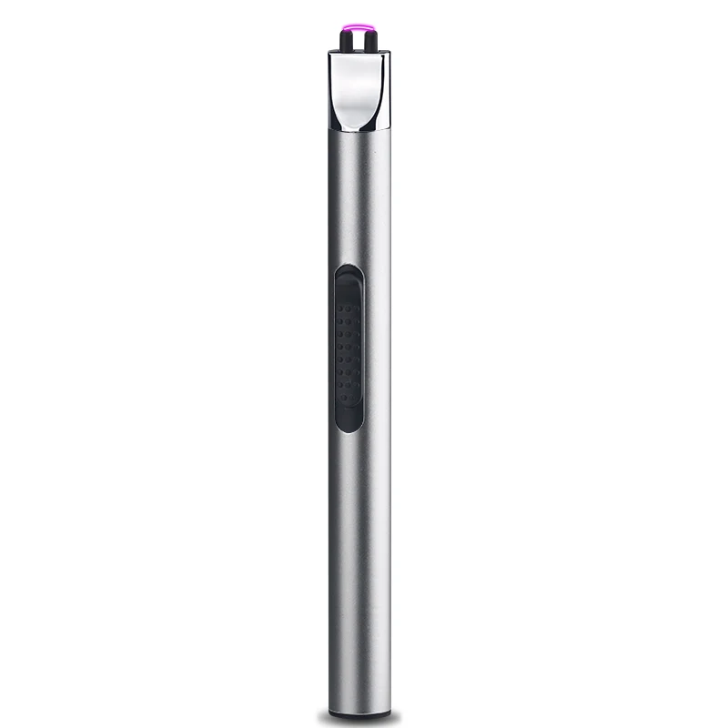 Windproof electric arc lighter with LED touch screen Safety Switch, USB Rechargeable Lighter