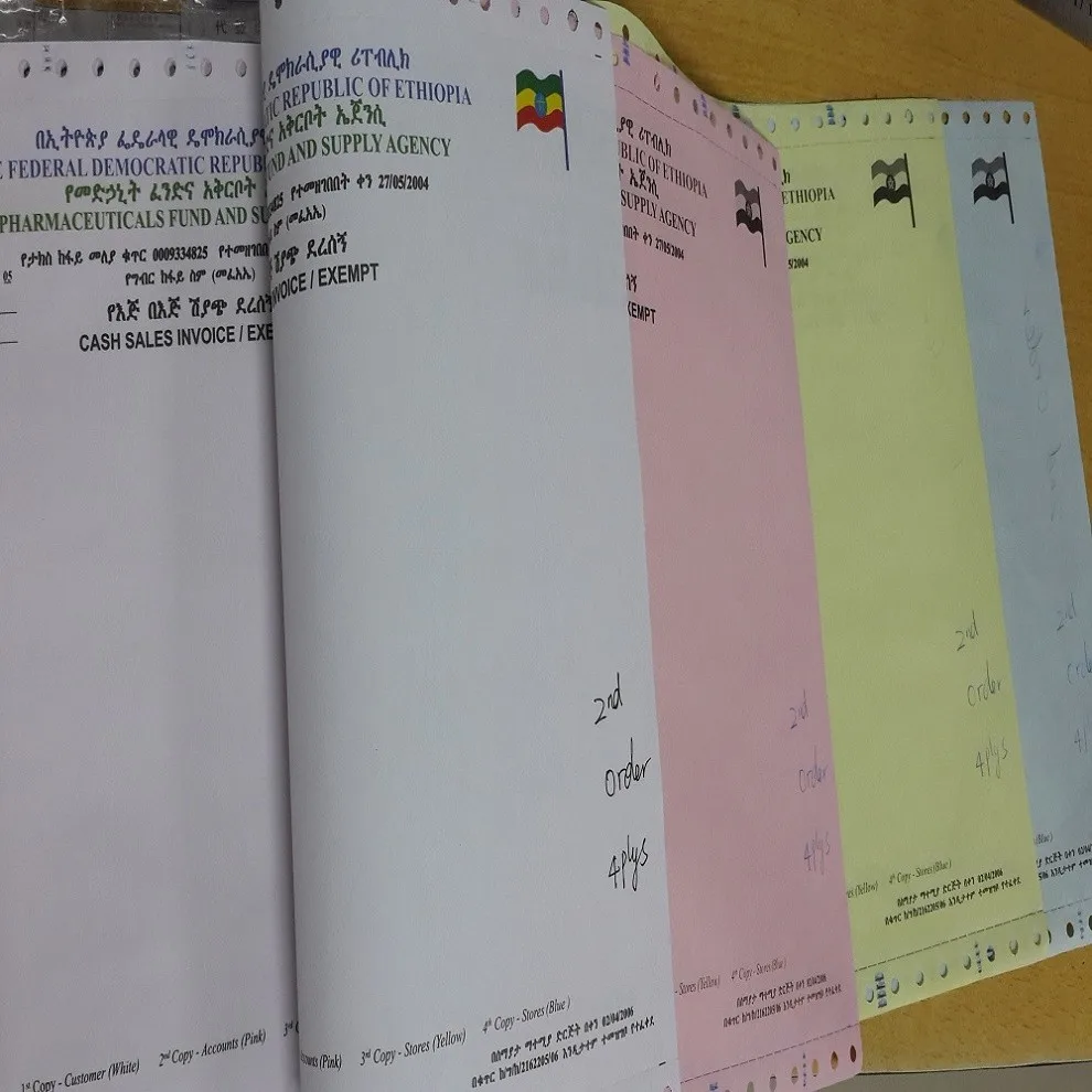 Paper Ncr - Size Carbonless Ncr 4-ply Buy Matrix Carbonless For 4-ply Carbonless Different Dot ... Manufacturers Continuous Colorful Paper,4-ply Printer