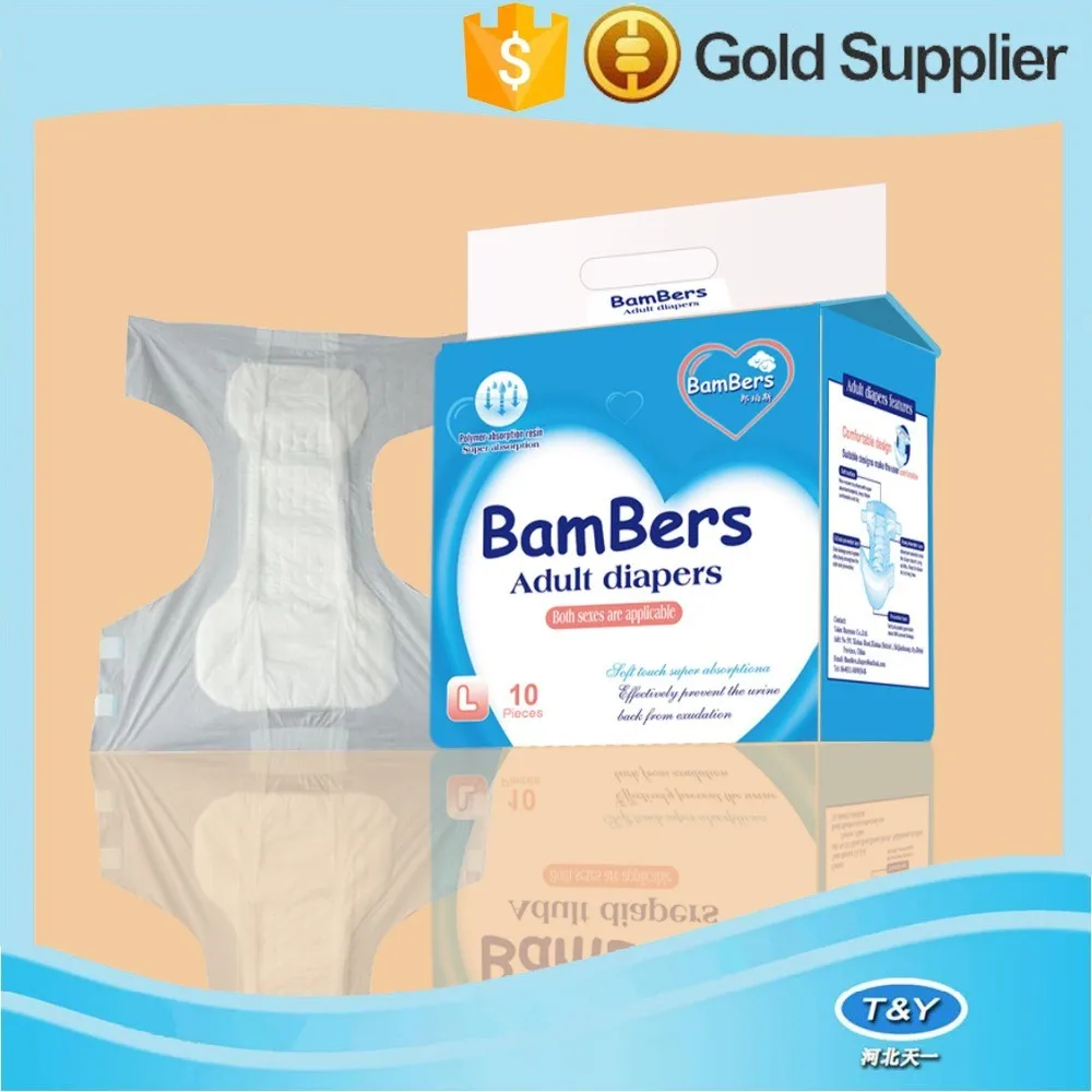 Cheap Sale Super Absorbency Adult Diaper Printed in Bulk