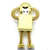 Technical Field Giveaways Metal Robot USB Flash Drives With Custom Logo