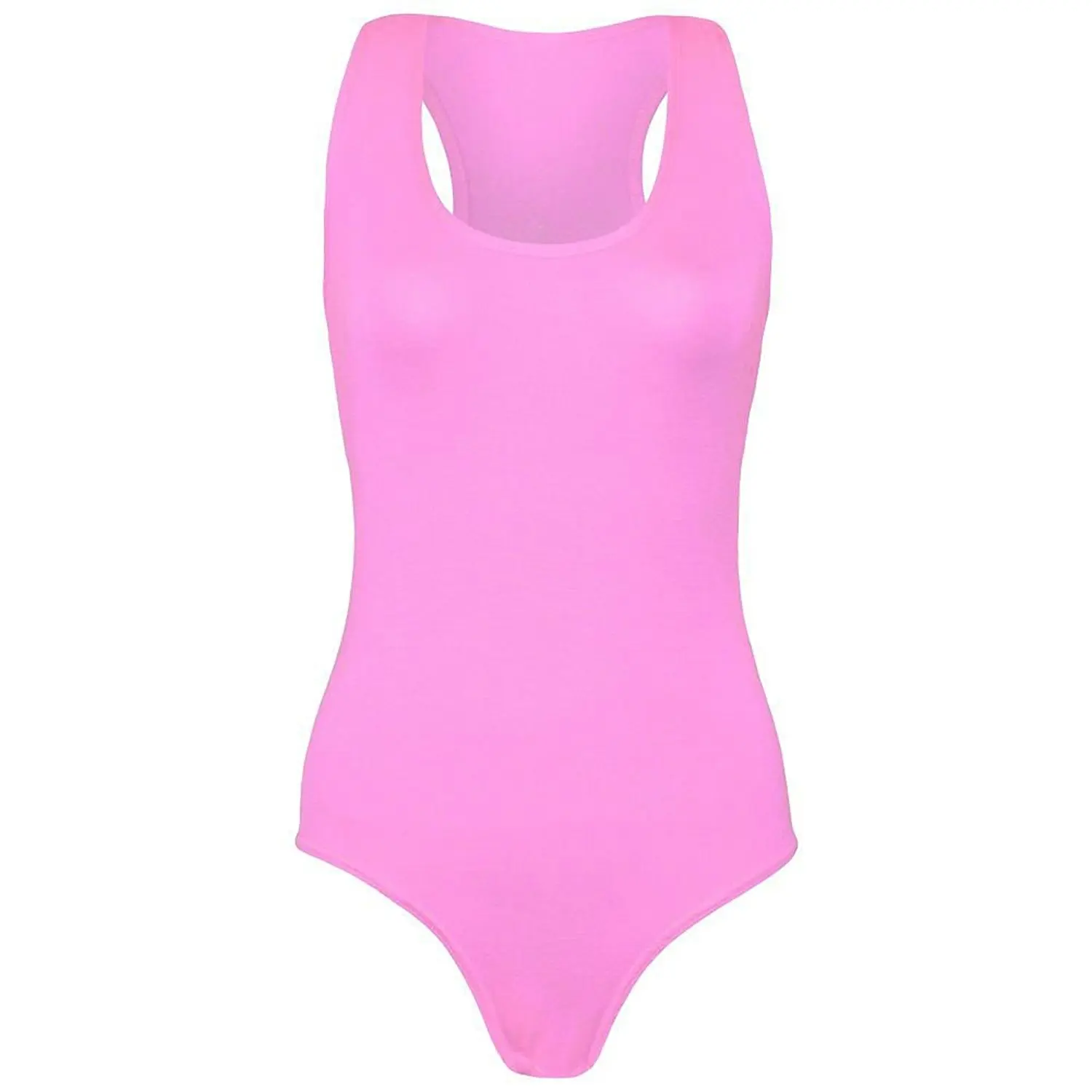 New Womens Ladies Army Printed Muscle Racer Back Sleeveless Bodysuit Leotard Top