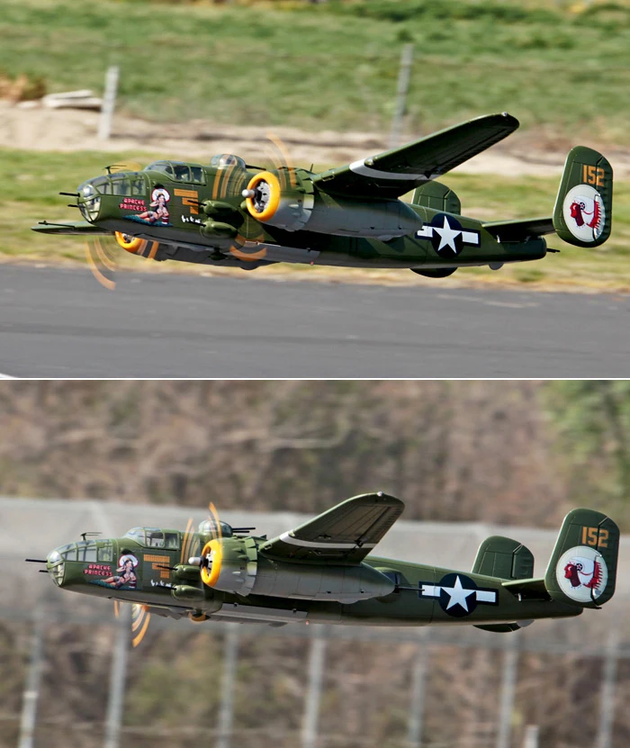High Quality Electric Rc Warbird Model Airplane Kits B25 Apache