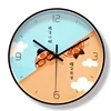 Modern and fresh home metal wall clock