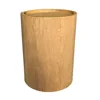 Industrial Solid Oak Wood Round End Coffee Side Table