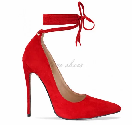 red lace up shoes for ladies