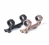 AR15 M4 M16 Extend Dual Ring Defense Rifle Optical Scope Mount 1 Inch /30mm Picatinny Weaver Rail with Bubble Level