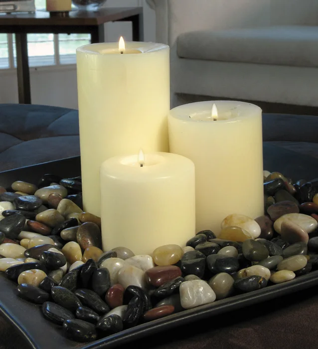 Smooth Surface Nature Stone Used For Candle Holder Smooth Surface Nature Stone Used For Candle Holder