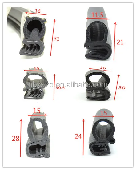anti uv protective extrusion boat rubber strip for car