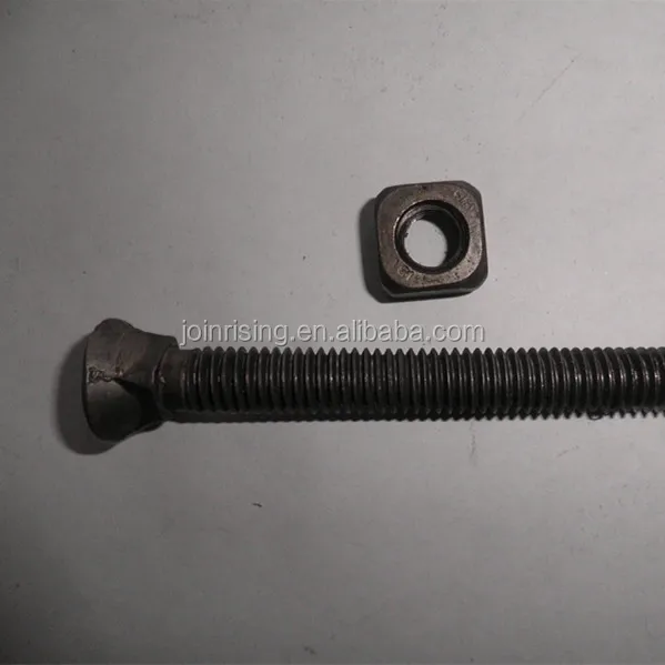 Csk Flat Head Square Neck Plough Bolts With Nuts Plain Buy Plough