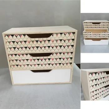 Wooden Craft Storage Organizer Box With Drawer Buy Cd Wood