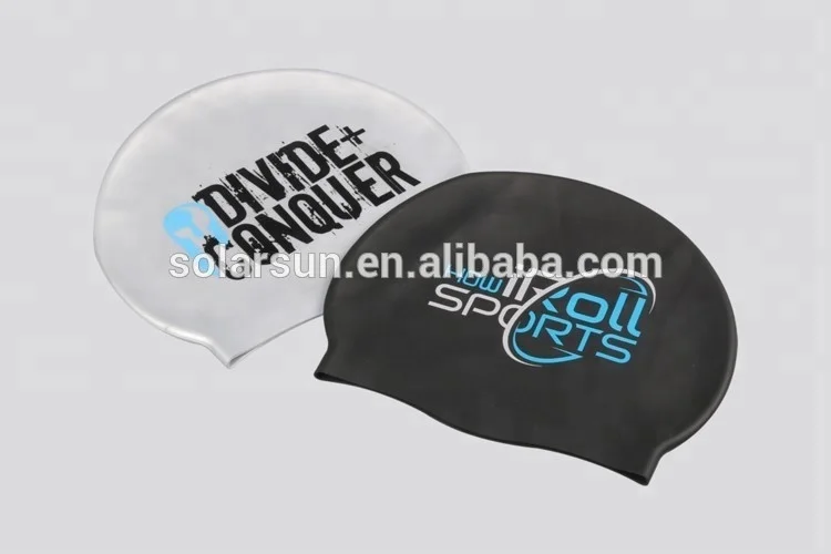 Low MOQ Silicone Swim Cap for Swimming Club Training School Make a swim hat