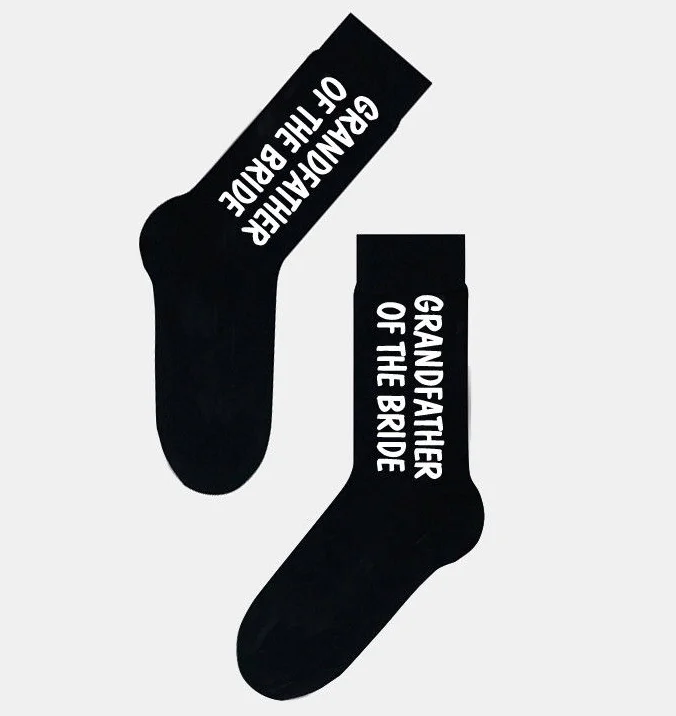 Wedding Black Dress Socks Groom Groomsman Bestman Father Party Mens Socks Gifts Buy Wedding