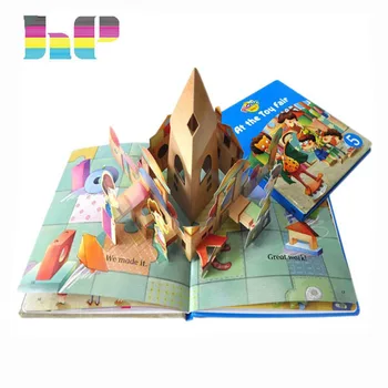 3d children's books printing full color cheap picture