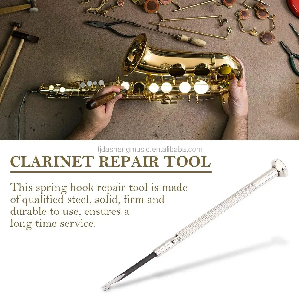 Woodwind Instrument Repair Tool,Steel Spring Hook Repair Maintenance