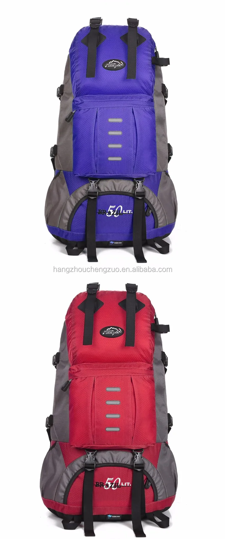 Hot Selling 50L Waterproof Multifunctional Camping Backpack,CZB-014B 50L Multifunctional Mountaineering bag,50L duffle bag