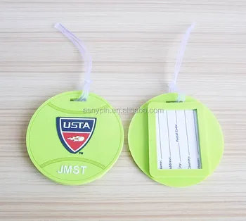 tennis luggage tags