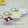 Fashionable design China food keychain for sale simulation food keychain for promotion gift Mini soup key ring