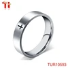 AOHUA Jewelry TUR10593 top quality Black Silver 6mm & 8mm mini cross Mens tungsten prayer ring