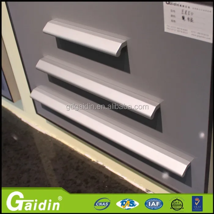 Aluminum Strip Handle Drawers Hot Sale Customized Die Cast Brushed Aluminium Accessories Kitchen