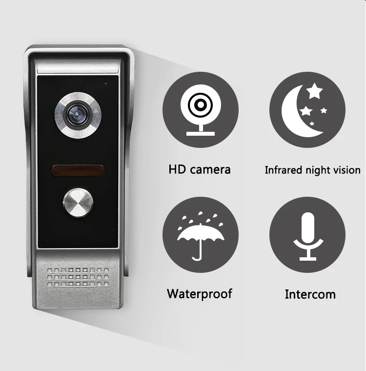 4.3inch video door phone handset/handfree intercom 2 way intercom system for hot selling