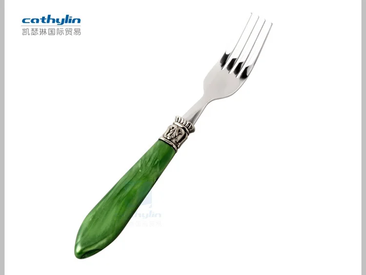Cs9854 Acrylic Handle Colored Flatware Set Buy Colored Flatware Sets