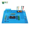 BST S-160 Soldering Station Iron Phone PC Computer Repair Pad Mat Magnetic Heat Insulation Silicone Pad Desk Platform