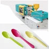 plastic thin wall injection molding machine thin wall plastic spoon mould with picking placing robot arm