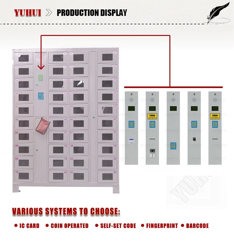 Multi Pintu Laptop Locker Pengisian Telepon Locker 