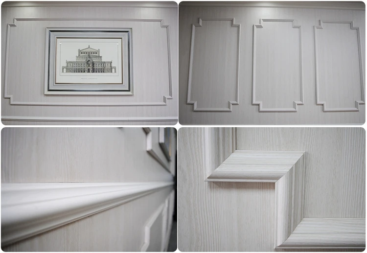 Free sample composite mouldings interior decorative custom pvc decorative strip wpc crown molding