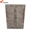 rustic decorative wooden window mirror shutters