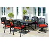 Hot summer outdoor garden cast aluminum dining sets table and chairs furniture
