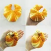 Squishy pu press fake sponge big croissant bread decoration food model