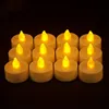 Battery Operated LED Tea Lights, Flickering Flameless Candles with Warm White Flickering Bulb light