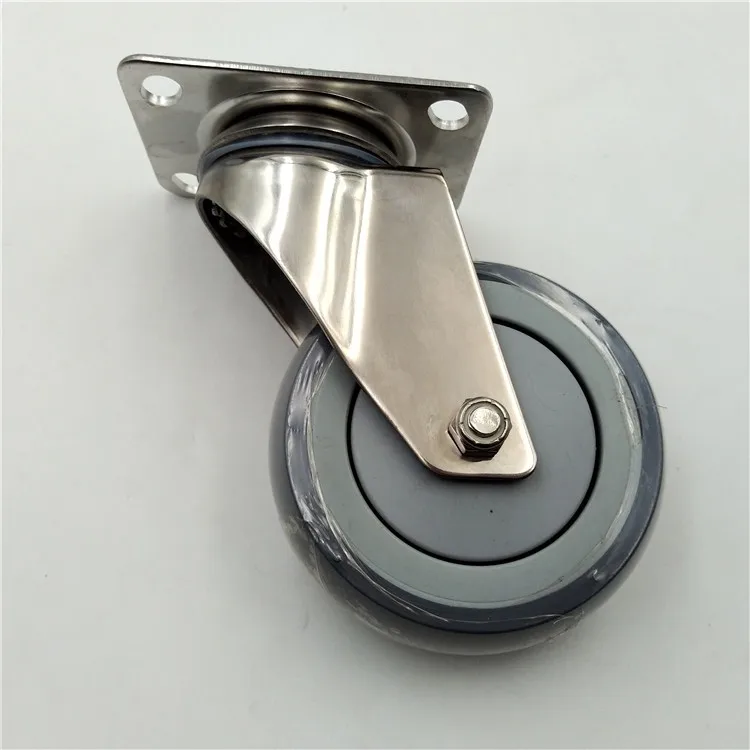 5 inch quiet wheels for carts quiet casters for tile floors CW-108