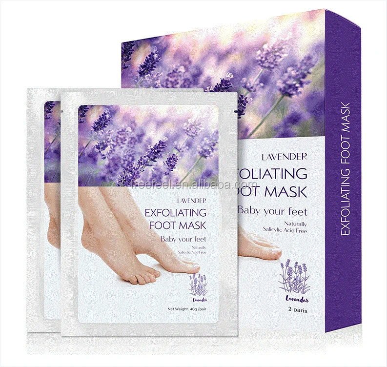 2 Pairs Lavender Foot Exfoliating Peeling Callus Remover Mask - Buy ...