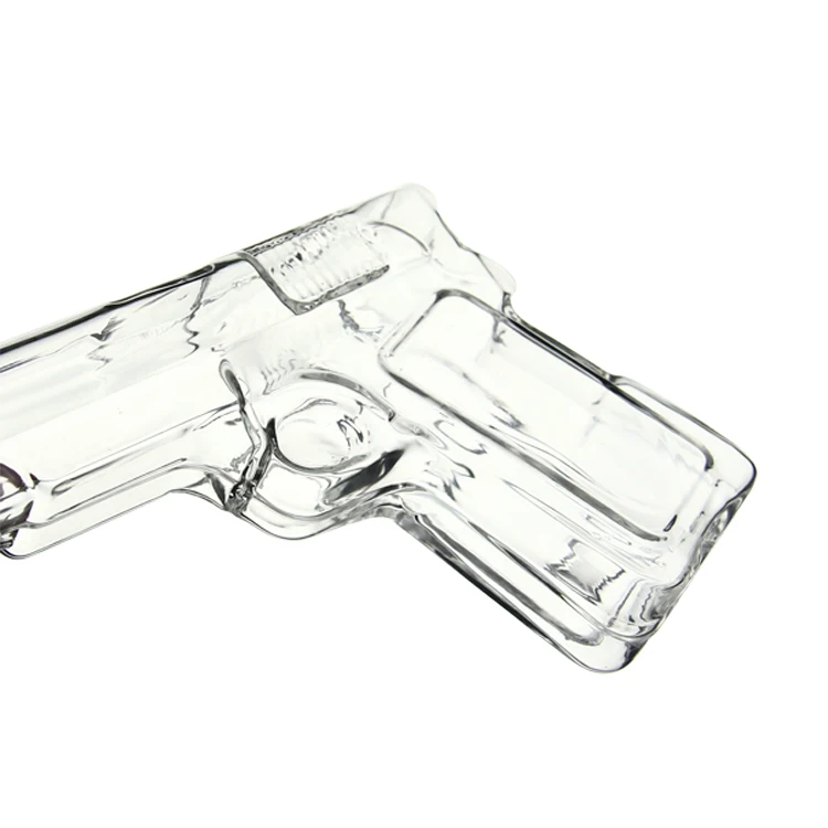 Glass Gun Shaped Glass Bottles/unique Shaped Wine Glass Bottles/shaped