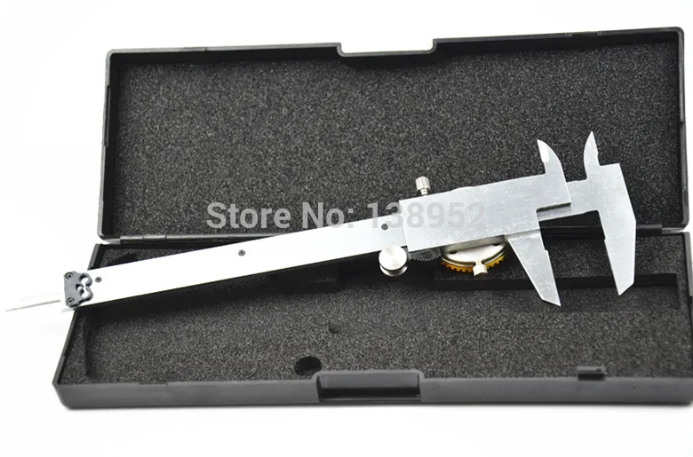 Stalwart 0-6 Inch Dial Caliper – Stainless Steel, Shockproof, With Plastic Case, For Precision Measuring