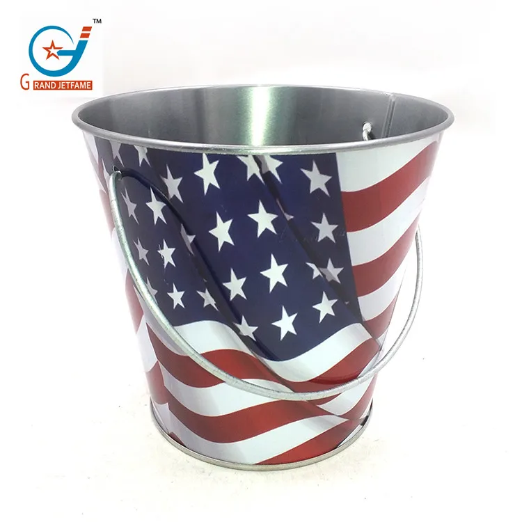 Metal Candles Bucket Treatment Colorful Metal Candle Bucket With Holder