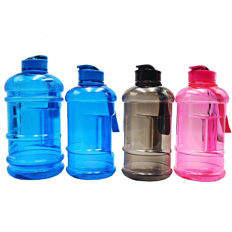 Sertifikat FDA 2 Liter Botol Air Amazon dengan Logo Kustom Produk Baru PETG 2.2L Air Bottle Logo 2017 Gimnasium Botol