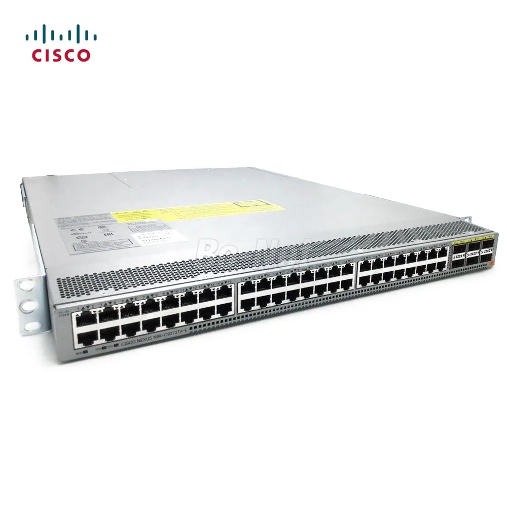 cisco n9k-c9372tx-e nexus 9300 network switch 48 port 1/10g-t 6