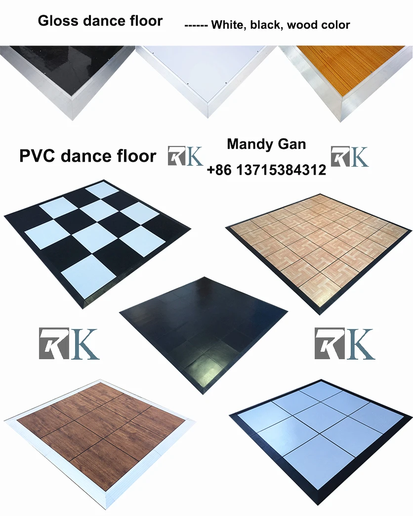 Black Dance Floor Woodlike Plastics Portable Dance Floor Pvc Used