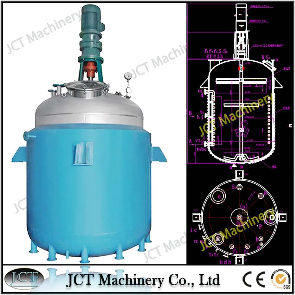 continuous stirred tank reactor with jacket heating system, View