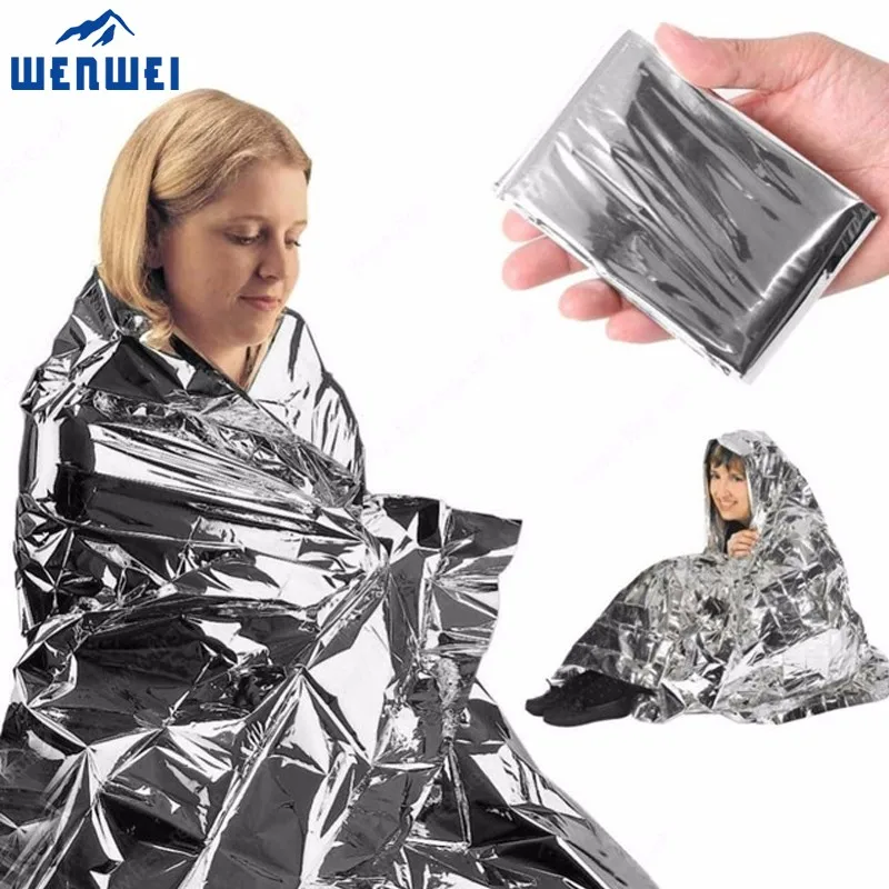 Disposable First Aid Rescue Thermal Emergency Blanket Marathon Foil